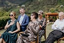 guests happily admiring the bride and groom