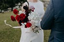 vibrant red floral detail- Nelson Wedding